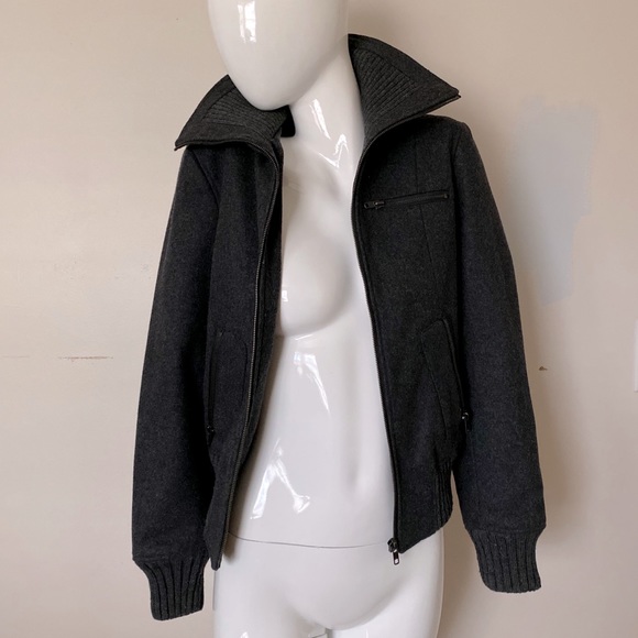 {Express} Grey Wool Jacket - Picture 3 of 10